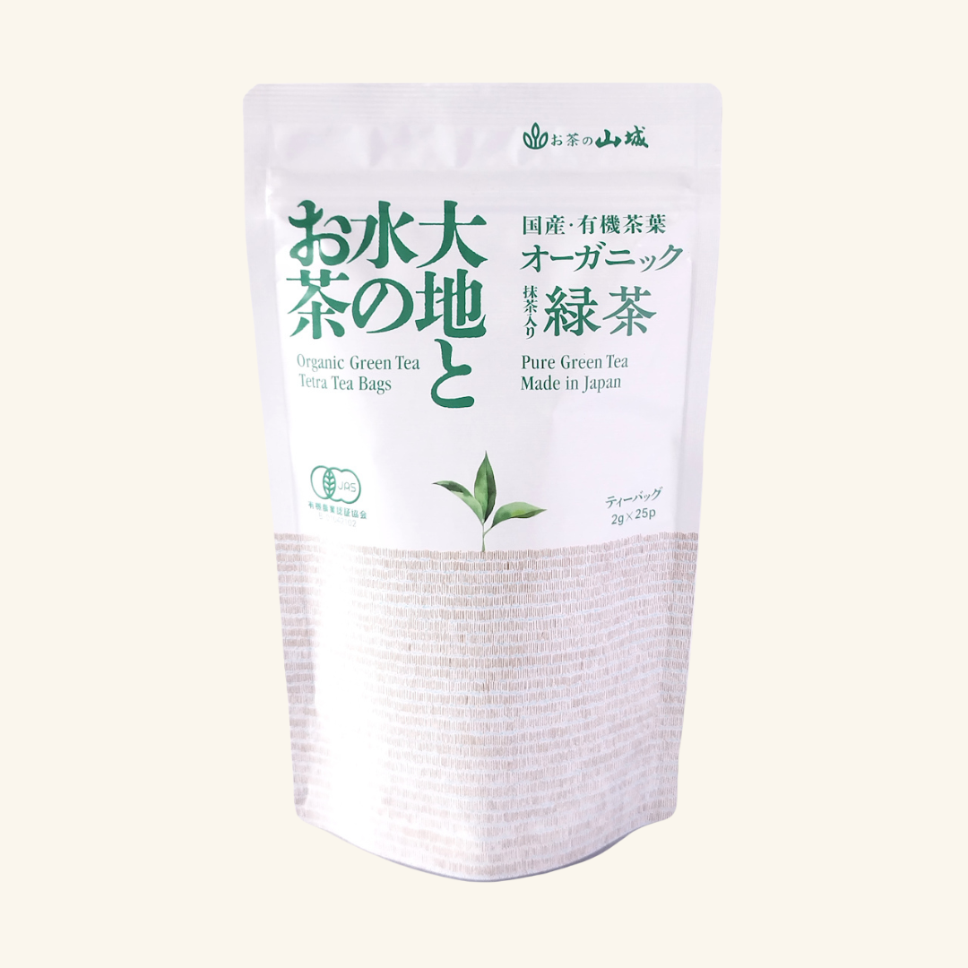 大地と水のお茶 有機抹茶入り【緑茶】25p入 – お茶・緑茶の製造販売