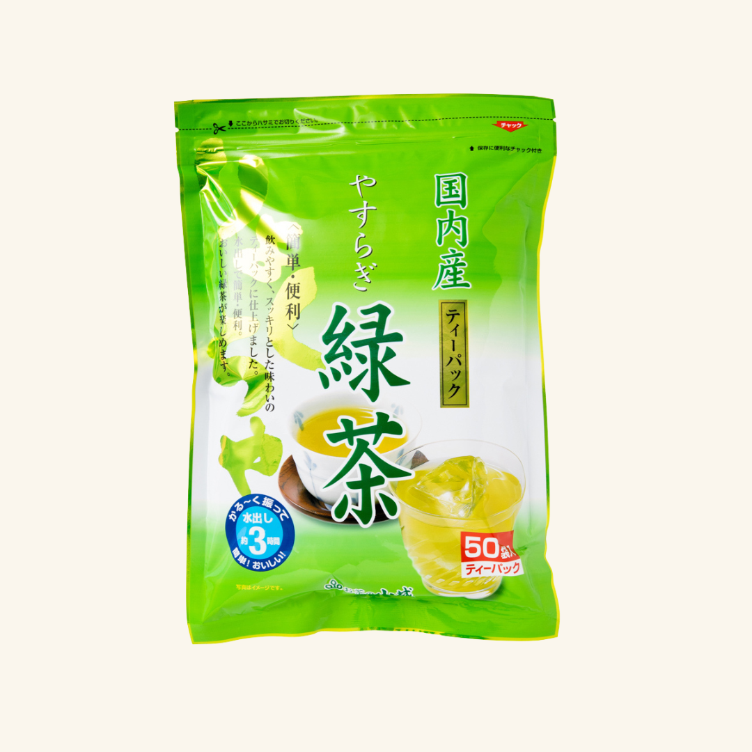 やすらぎ緑茶 ティーバッグ 50袋 ※終売 – お茶・緑茶の製造販売 山城物産
