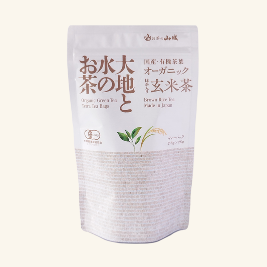 大地と水のお茶　有機抹茶入り【玄米茶】  25ｐ入