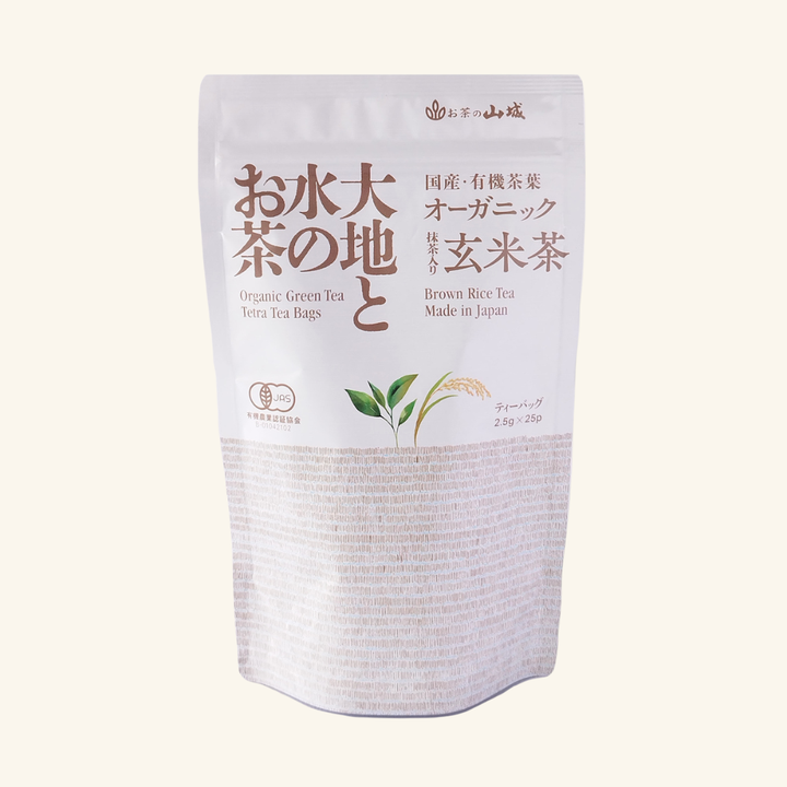大地と水のお茶　有機抹茶入り【玄米茶】  25ｐ入