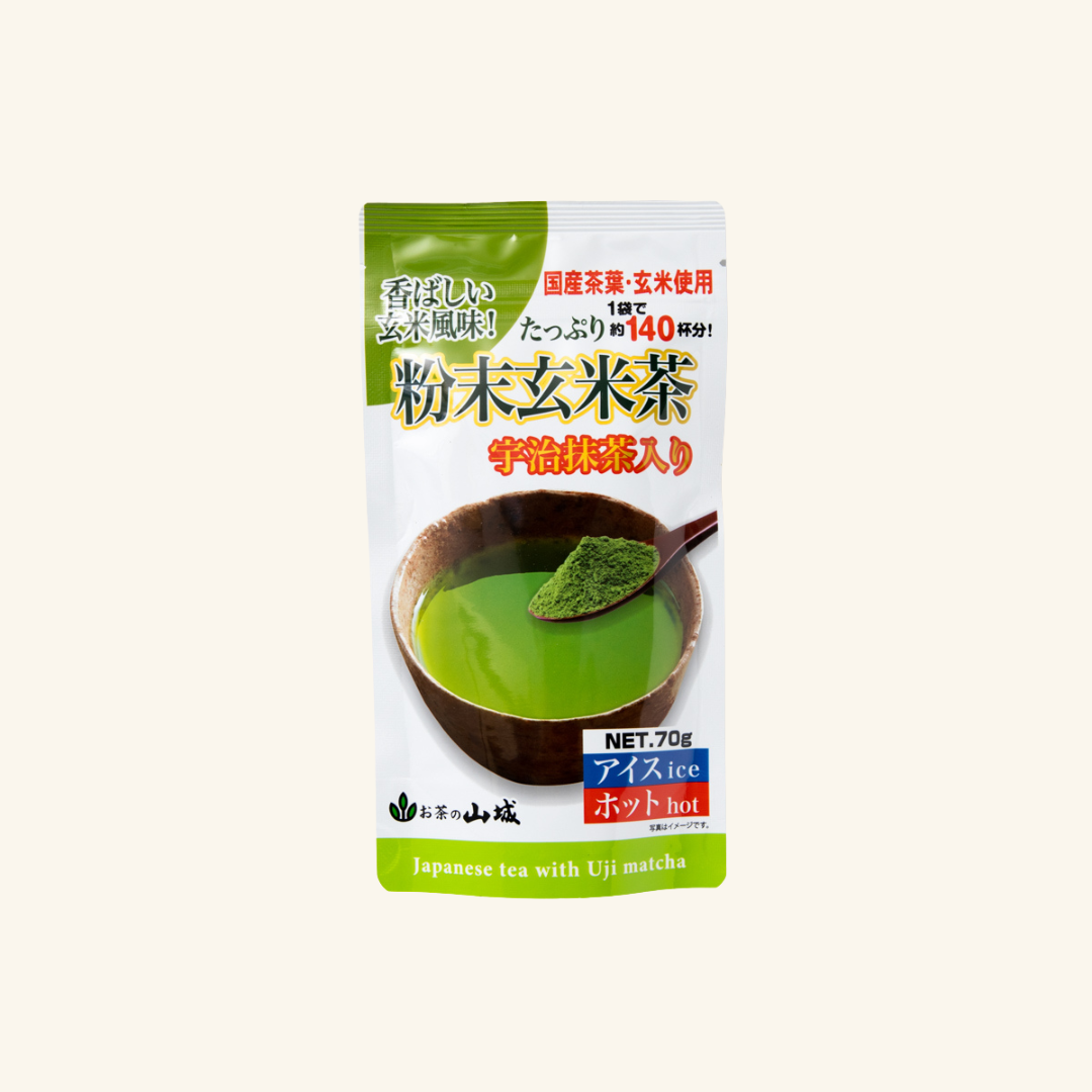 粉末玄米茶宇治抹茶入り　70ｇ　※賞味期限26.4.10　現在庫で終売