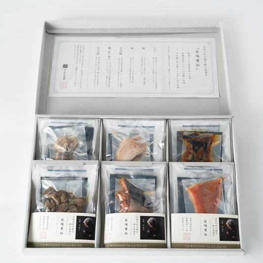 宇治和束園 玉露入り高級海鮮 お茶漬け『旨味重ね』６食セット　鯛・鮪・はまぐり・鶏・穴子・鰤　※賞味期限2026.12.14