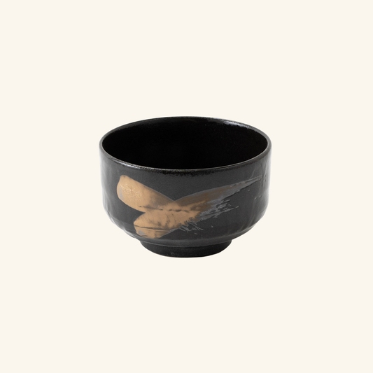抹茶碗 黒刷毛