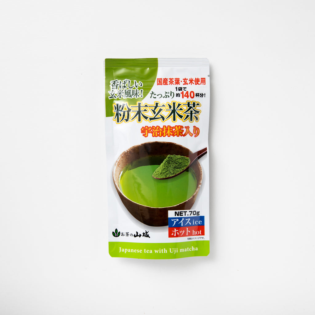 粉末玄米茶宇治抹茶入り 70ｇ – お茶・緑茶の製造販売 山城物産